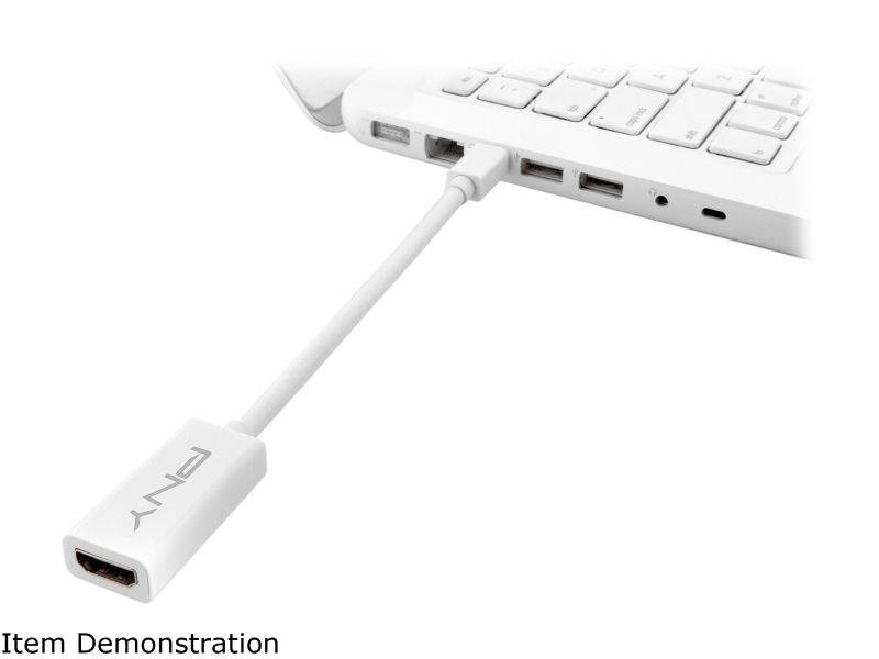 PNY MDP-HDMI-SINGLE-PCK Mini DisplayPort to HDMI Audio Video Cable