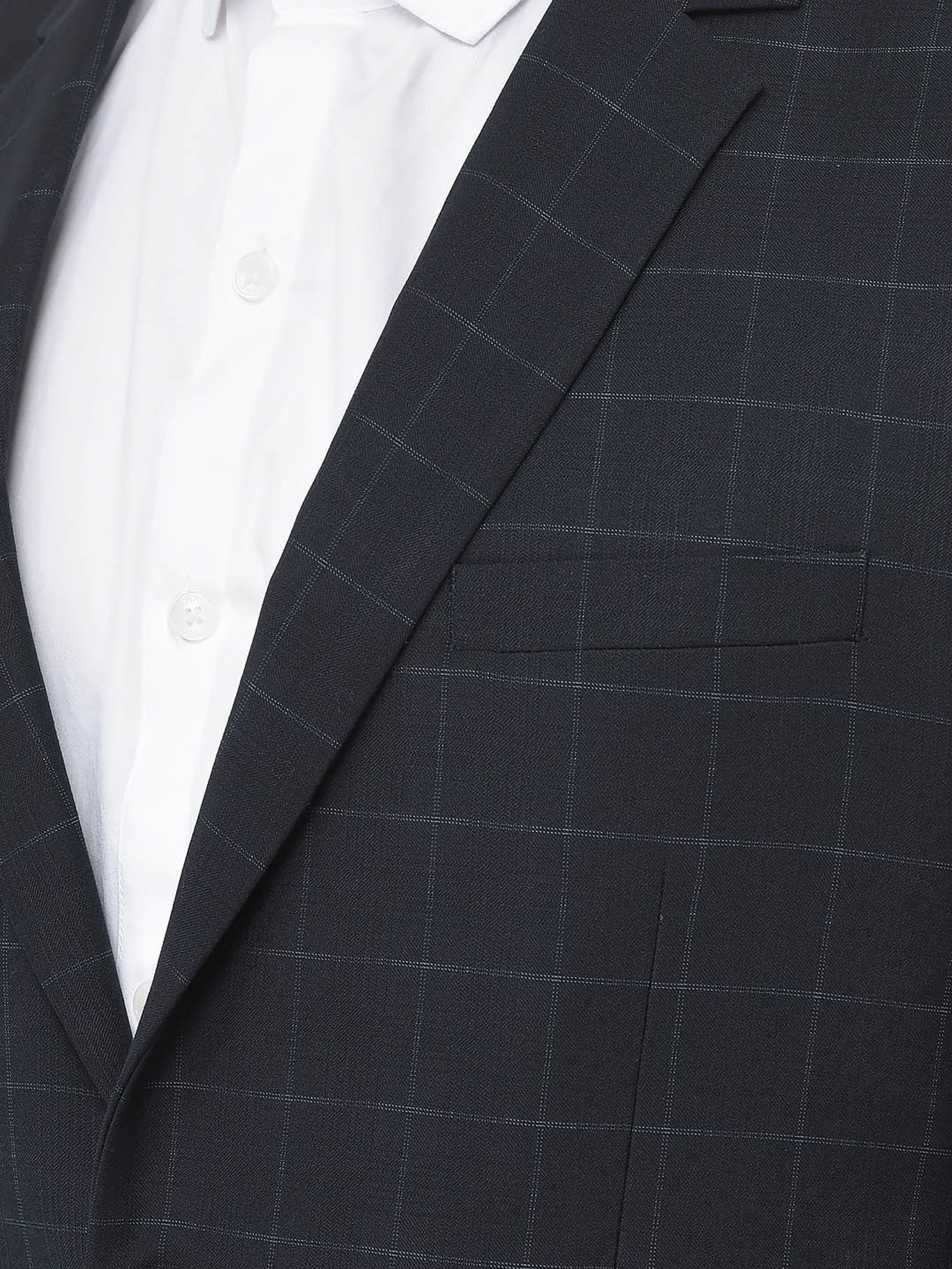 Raymond Brown  Slim Fit Printed Three Piece Suit