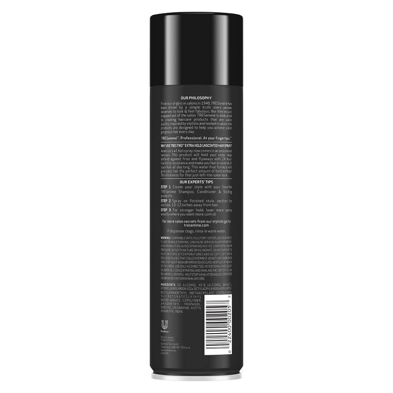 Tresemme Extra Firm Control Unscented Tres Two Hair Spray - 11oz