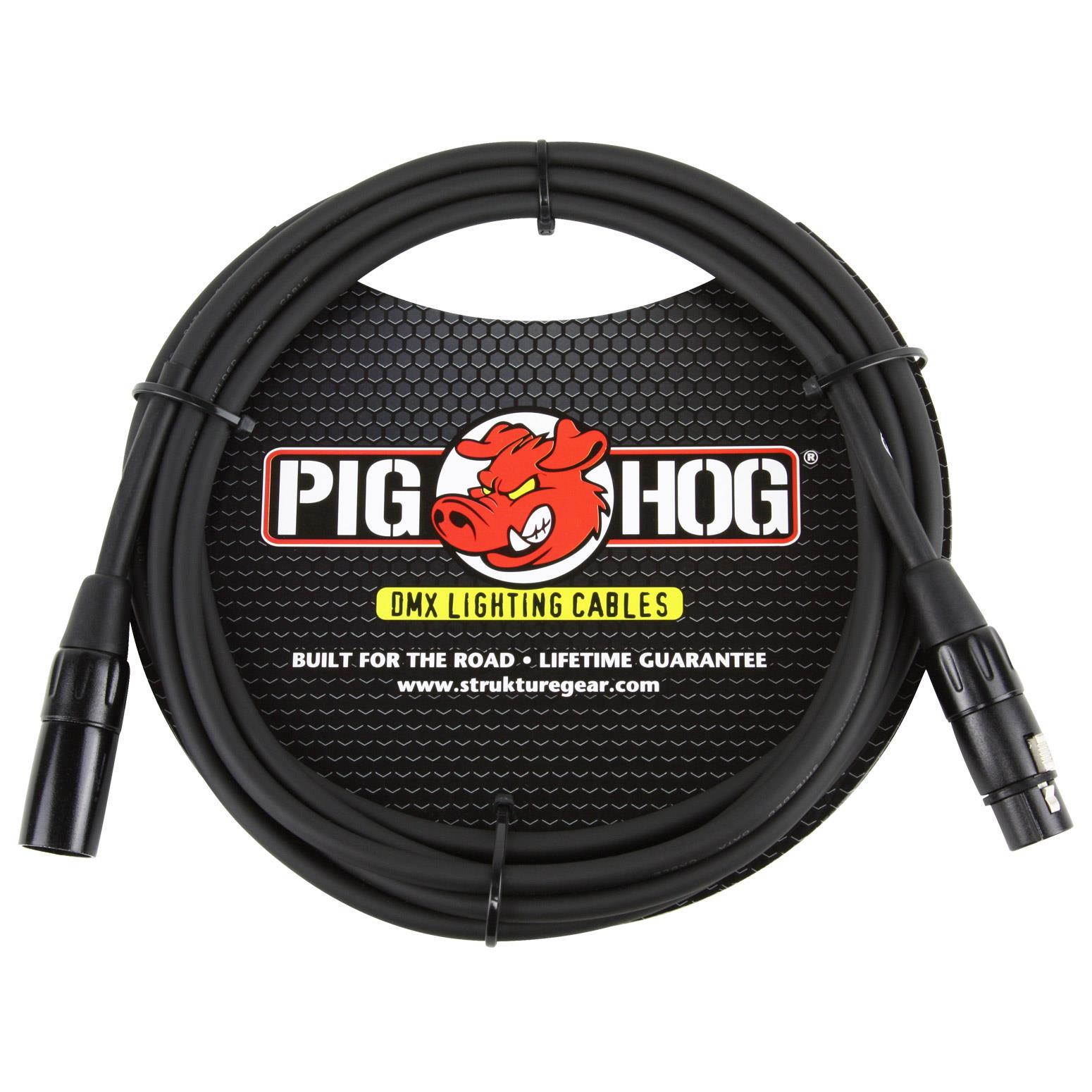 Pig Hog PHDMX10 10ft DMX Lighting Cables - 3 Pack
