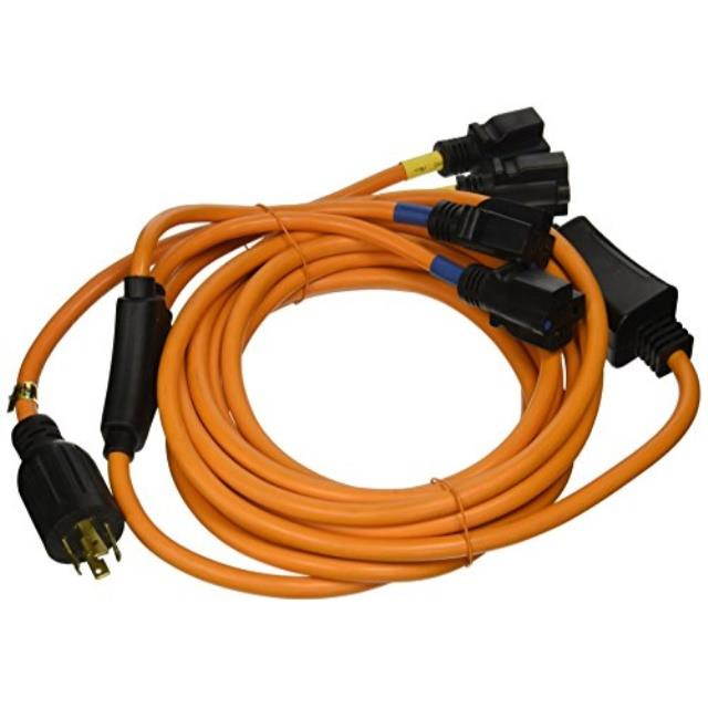Ceptics Four Outlet Convenience Cord Generator - 25 Feet 30-Amp