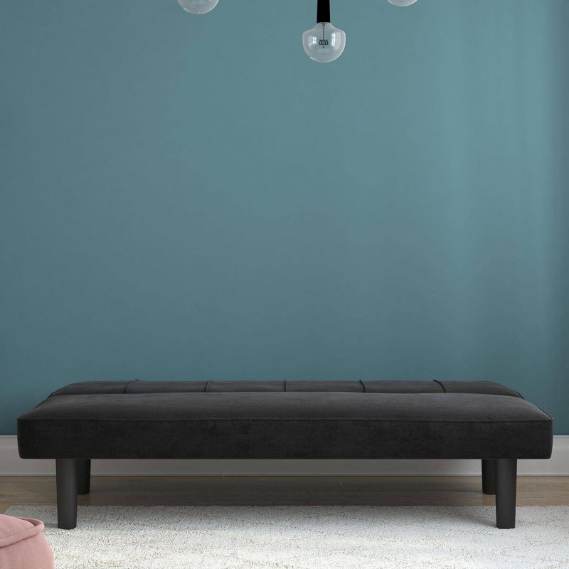 Ethan Futon Microfiber Black - Room & Joy