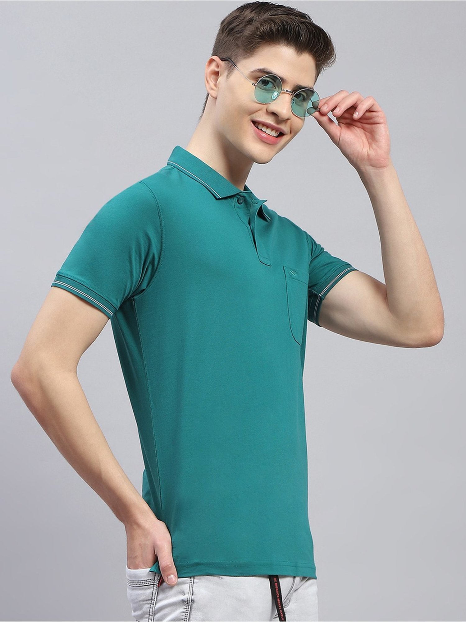 Monte Carlo Green Regular Fit Polo T-Shirt