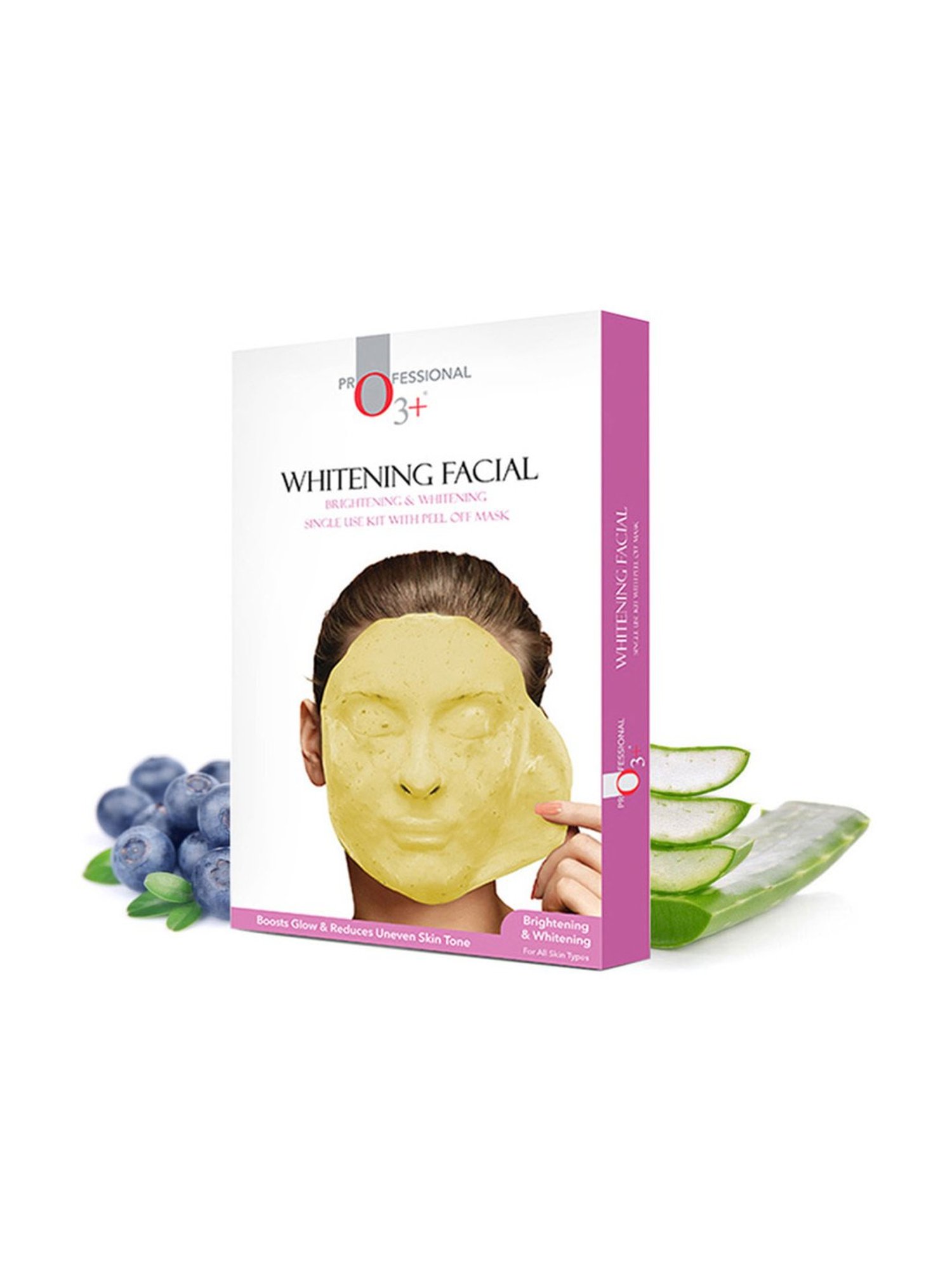 O3+ Whitening Facial Kit withBrightening & WhiteningPeel Off Mask - 45 gm