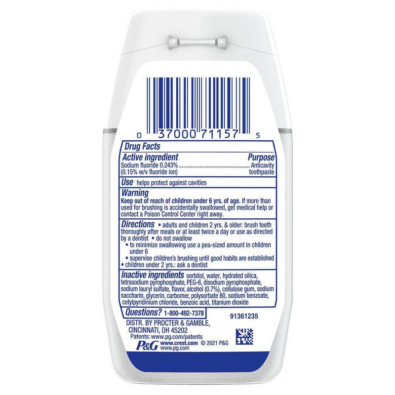 Crest Complete Multi-Benefit Whitening Minty Fresh Flavor Liquid Gel Toothpaste - 4.6oz