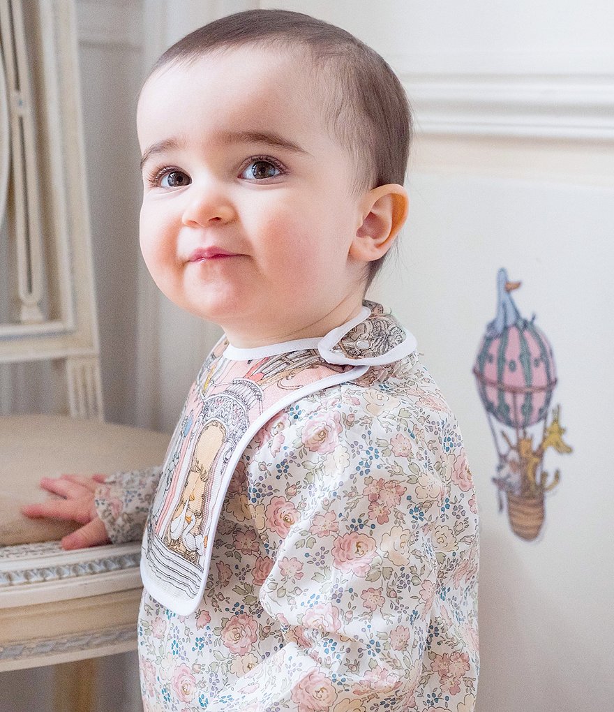 Atelier Choux Paris Organic Cotton Baby Monceau Mansion Small Bib