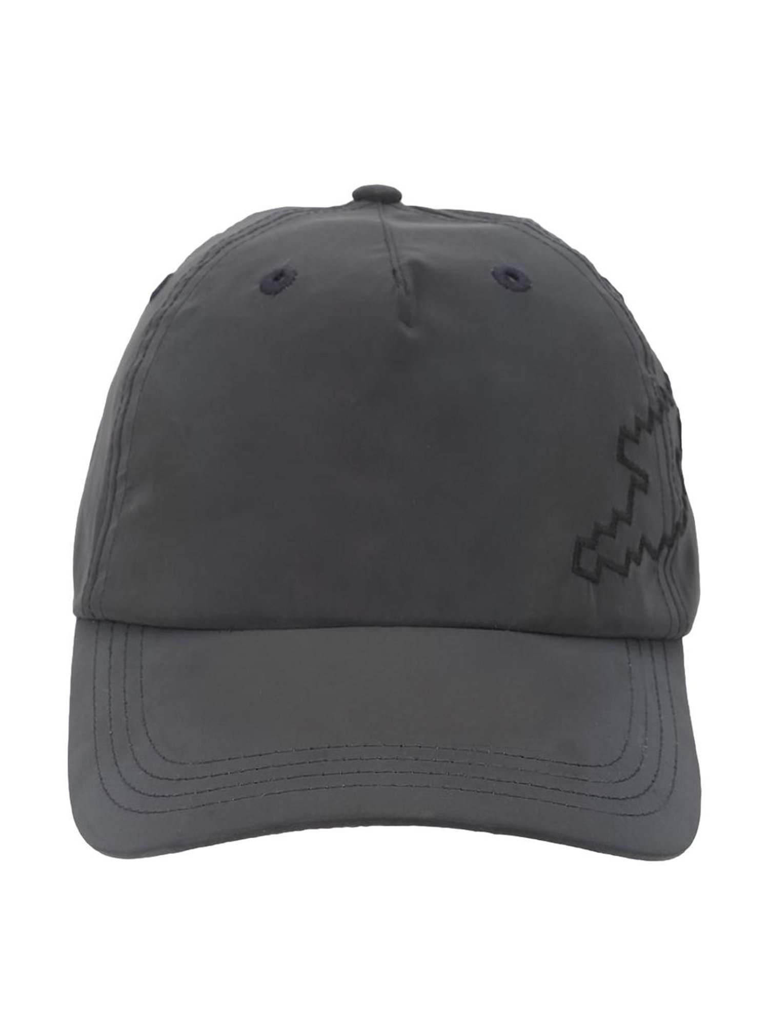 Peter England Black & Green Color Block Baseball Cap