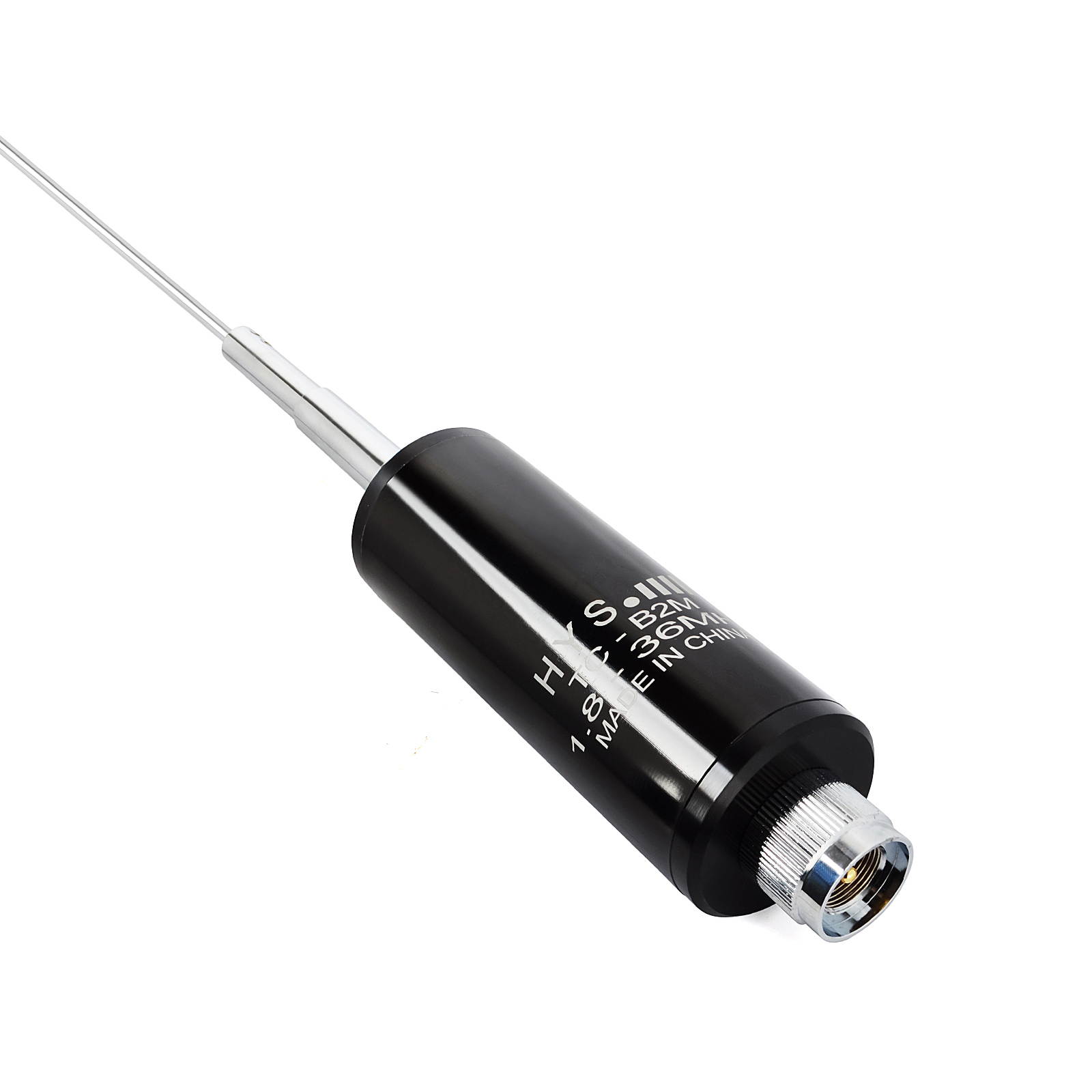 HYS 1.8-36Mhz (160meter to 8meter) 50.7inch 120W Stainless Steel CB Mobile Base Antenna with PL259(UHF-Male) Connector for Yaesu Motorola Midland Icom Ham Mobile Radio Transceiver