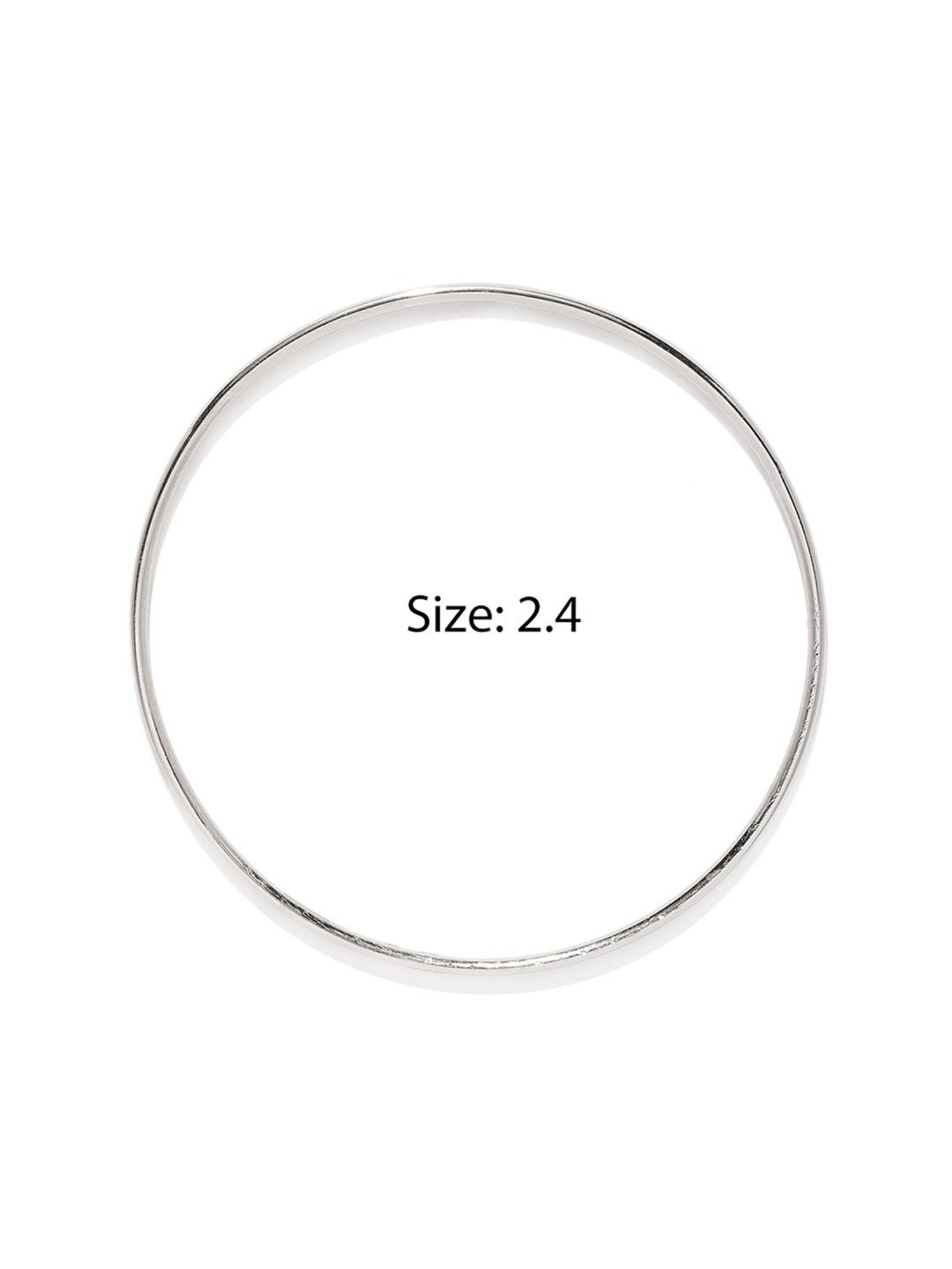 ToniQ Silver-Plated Metal Classic Bangle - Set Of 18