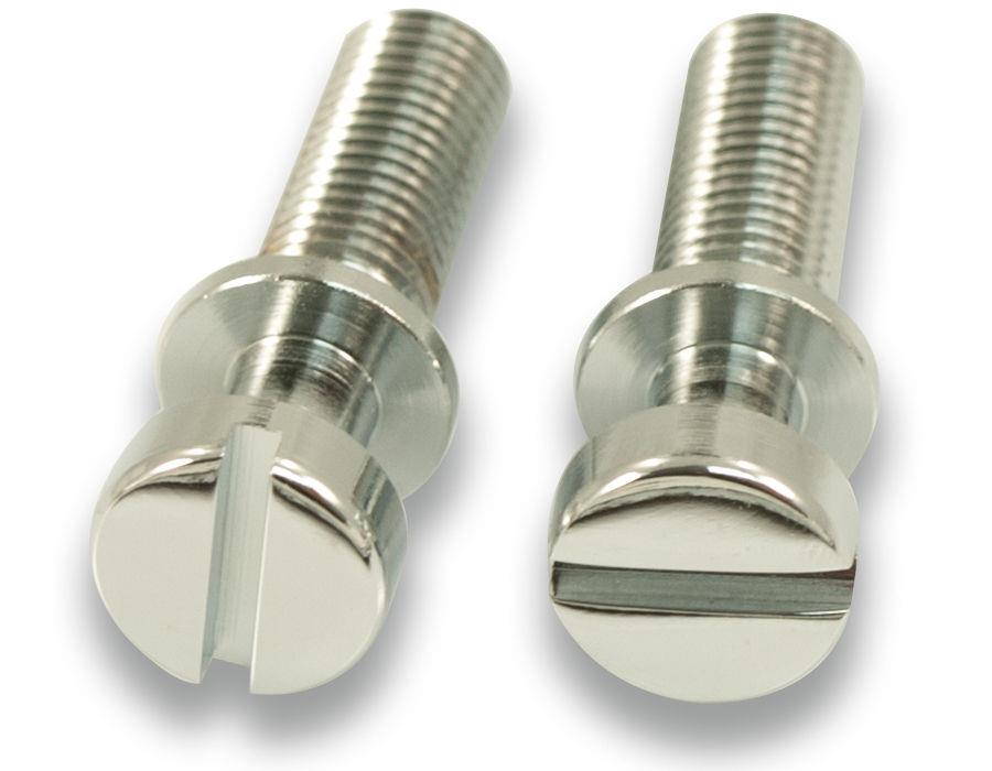 Kluson Stop Tailpiece Studs (2) Steel 0.781 Inch Chrome (USA Made)