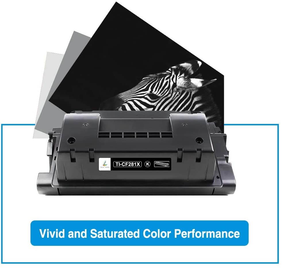 TRUE IMAGE Compatible Toner Cartridge Replacement for CF281X 81X 81A CF281A Laserjet Enterprise MFP M605 M604 Toner M605N M605DN M605X M604N M604DN M630 M630dn M606 M630h M630z M630f (Black, 2-Pack)