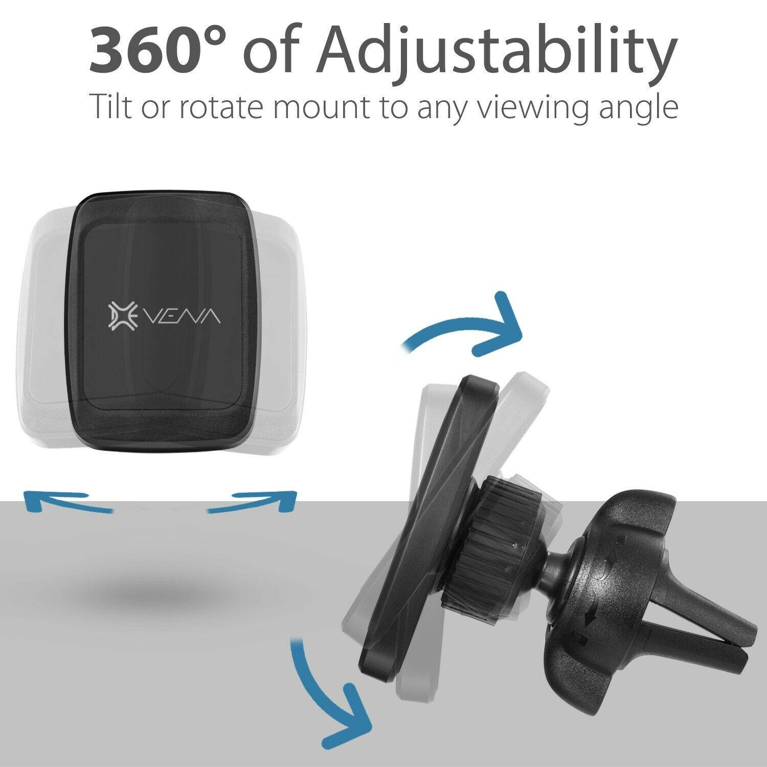 Air Vent Magnetic Car Mount Phone Holder 360 Rotate iPhone 11 XR XS Galaxy Pixel