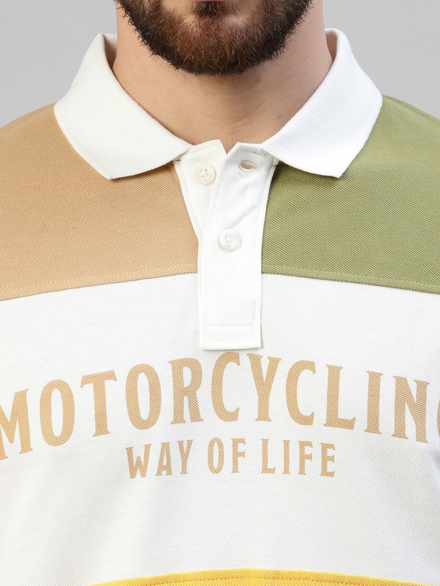 Royal Enfield Yellow Regular Fit Polo T-Shirt