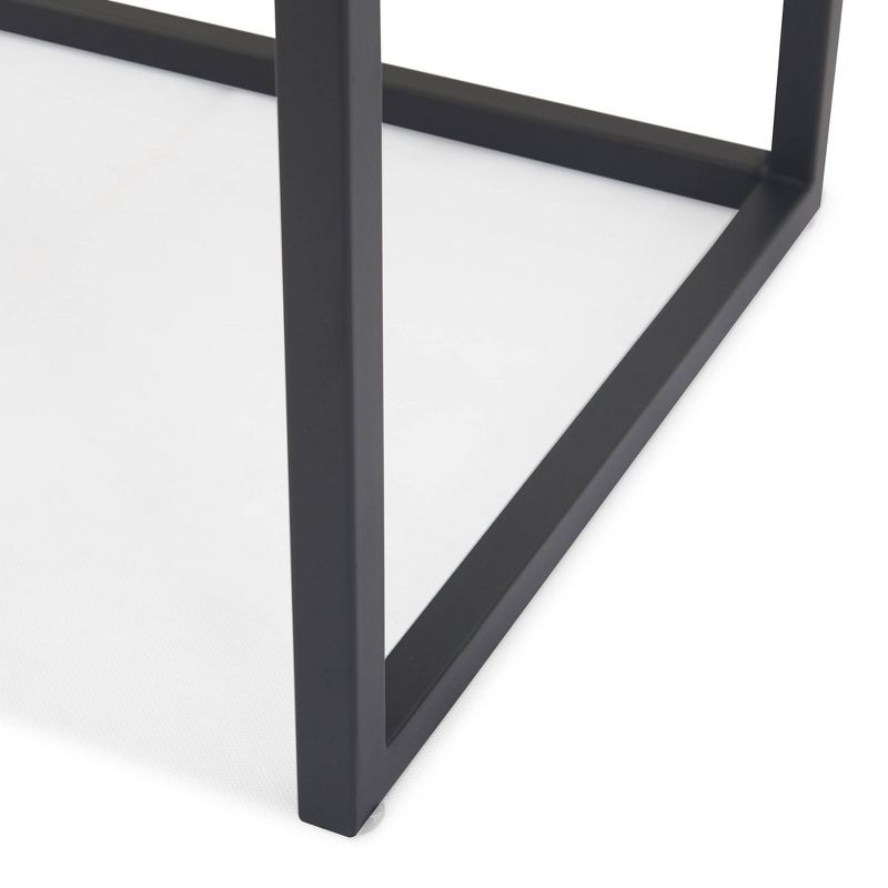 Set of 2 Gramercy Square Mirrored Accent Tables Black - Finch