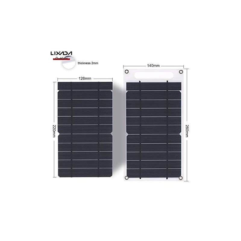 Solar Panel Charger USB Port Portable High Power Paper Shaped Monocrystalline Silicon for Cell Phone Camping