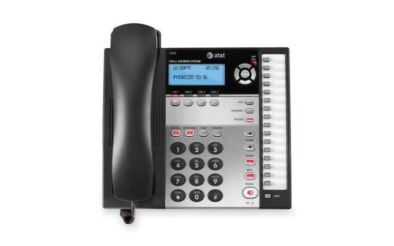 AT&T 1040 4-Line Expandable Corded Small Business Telephone - 4 x Phone Line