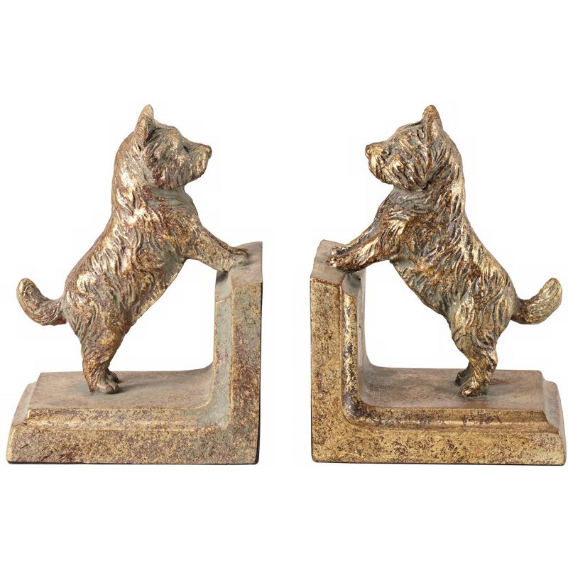 Kensington Hill Frisky Dogs 6 1/2" High Scottish Terrier Bookends Set