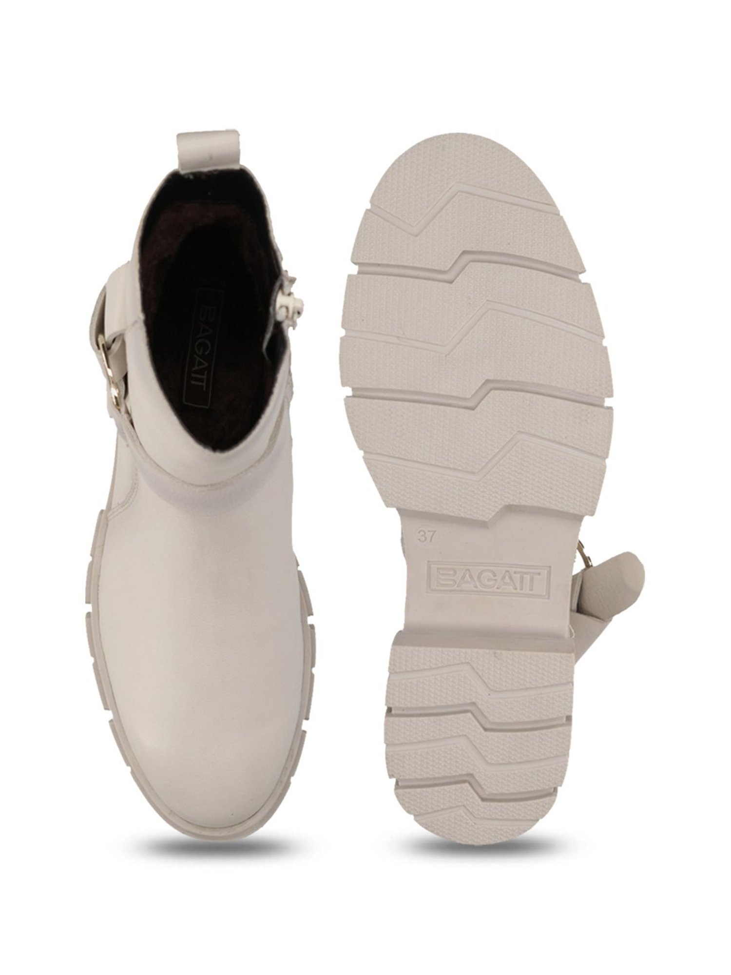 Bagatt Women's Fiona Off White Booties