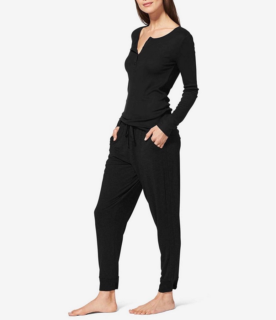 Tommy John Solid Knit Banded Hem Jogger Lounge Pants