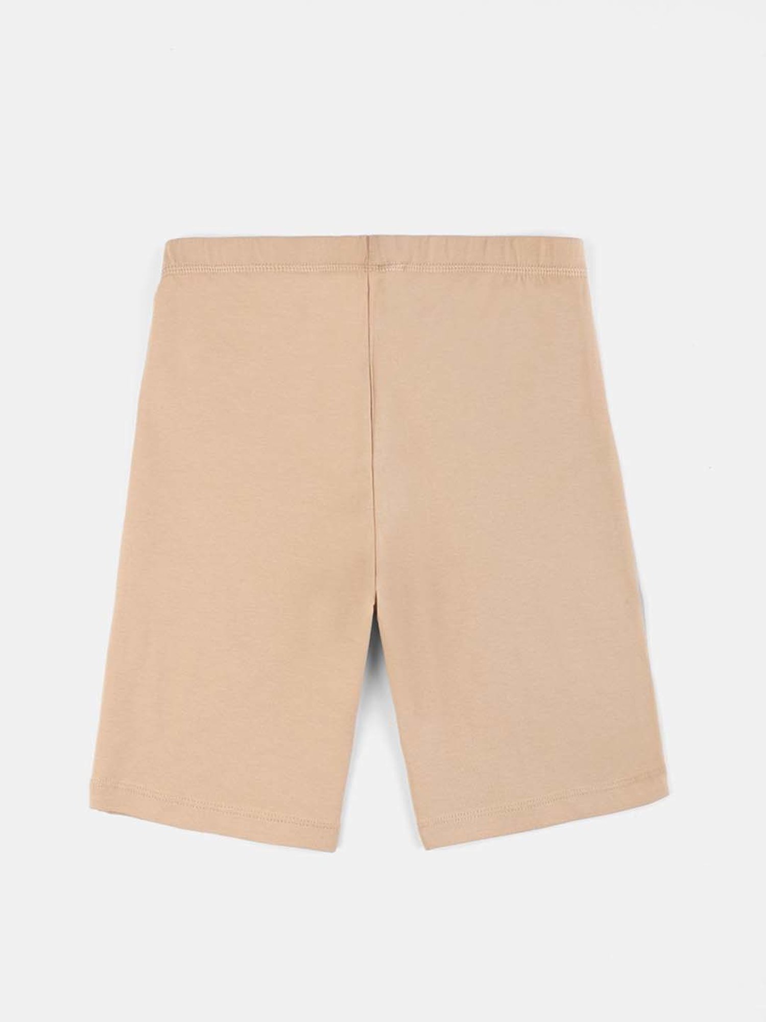 TWIN BIRDS Kids Beige Cotton Skinny Fit Shorts (Pack of 3)