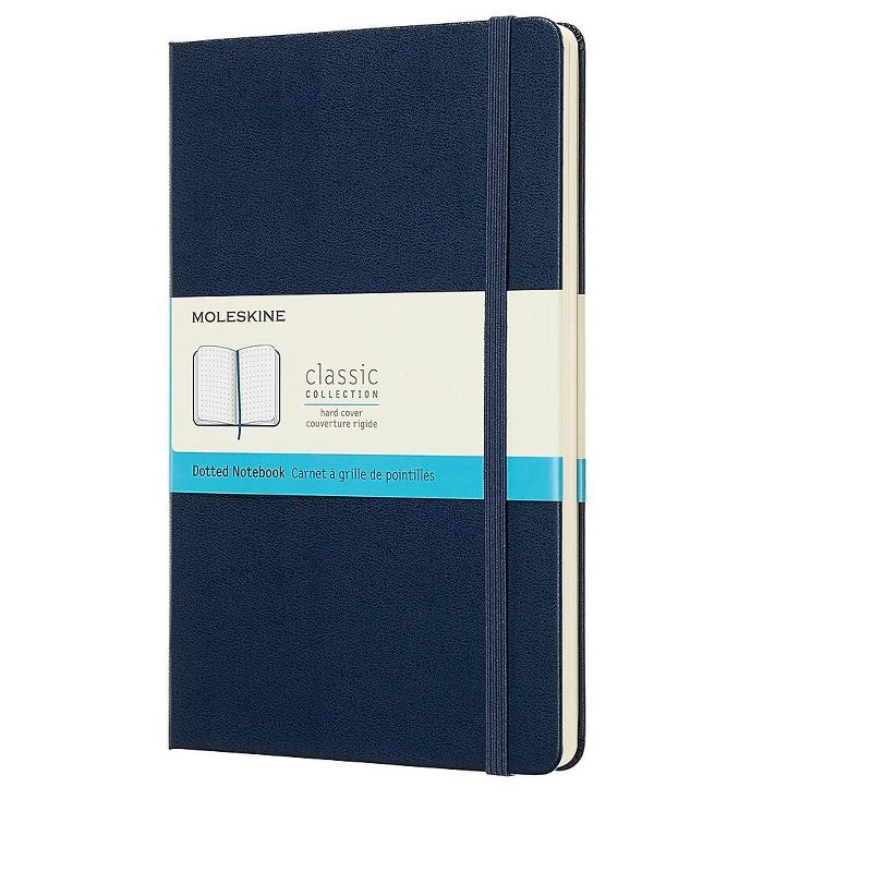 Moleskine Large, Dotted, Blue Sapphire, Hard Cover 715437