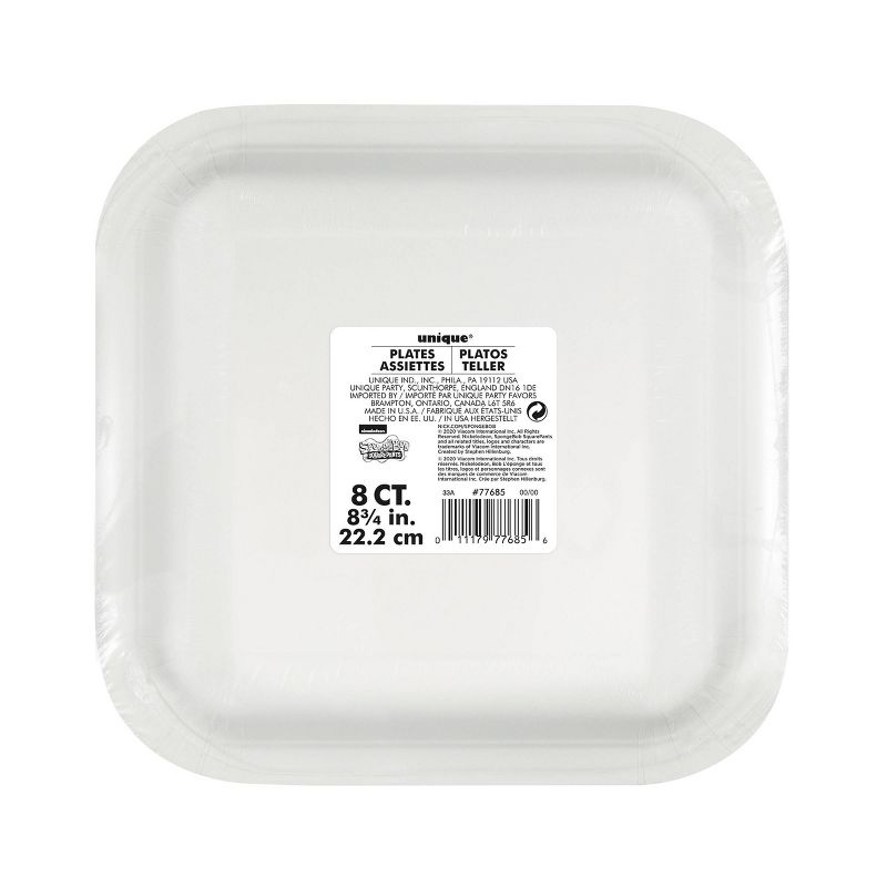 SpongeBob SquarePants 9" 8ct Party Paper Plates