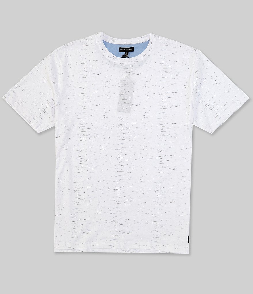 Silver Jeans Co. Short-Sleeve Nep Yarn Print Tee