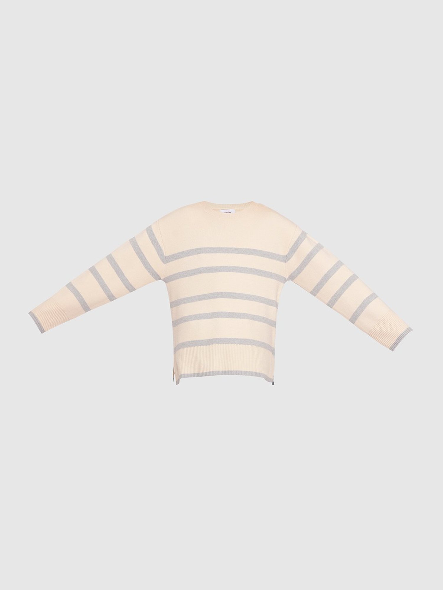 Elle Kids Black Solid Full Sleeves Sweater