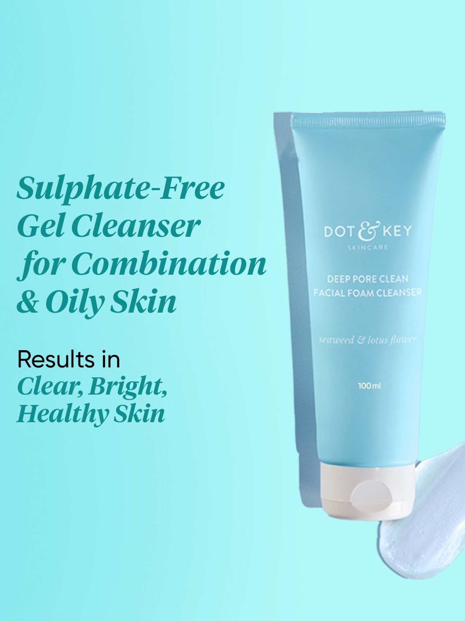 Dot & Key Deep Pore Clean Foaming Face Wash - 100 ml