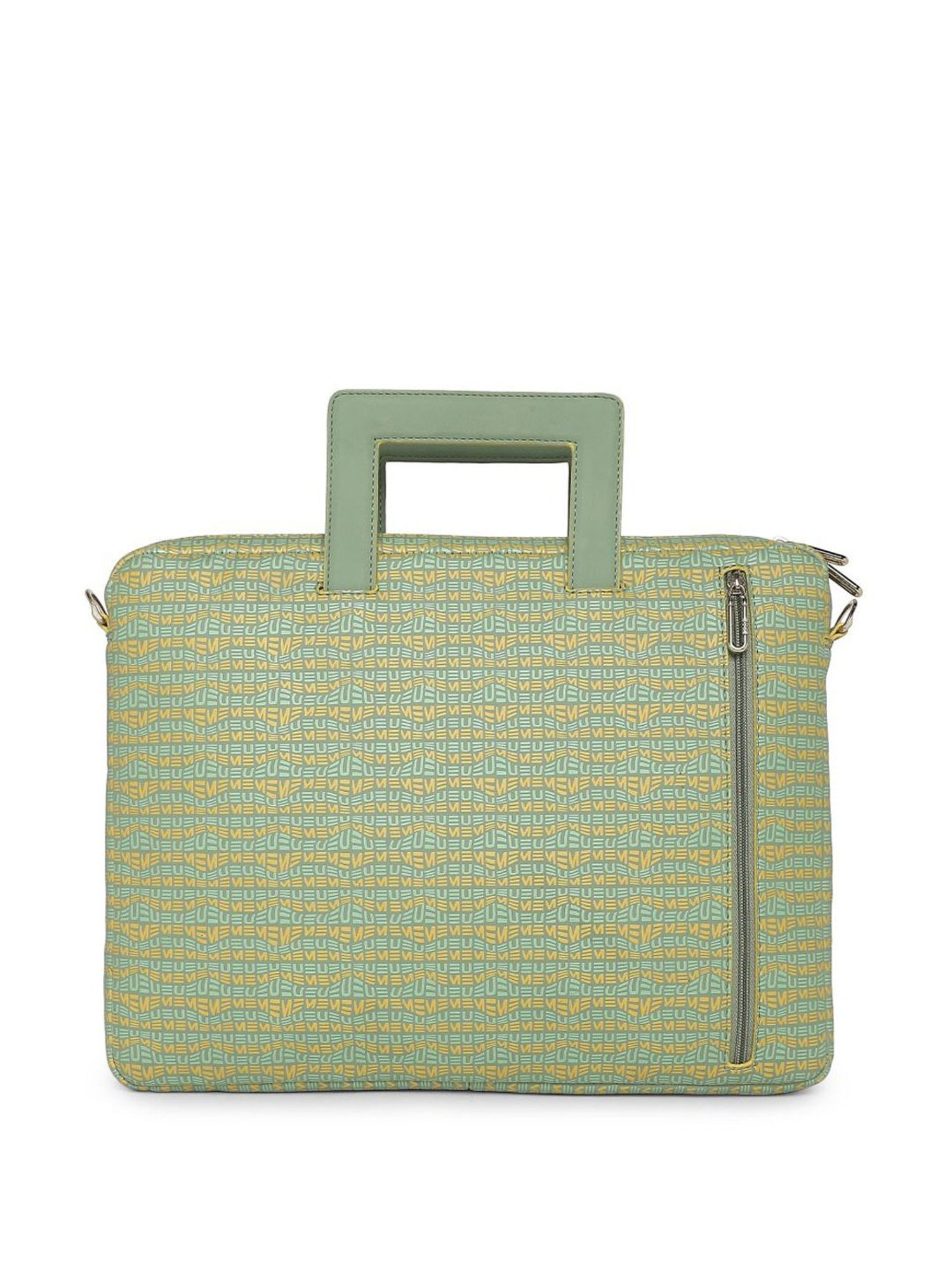 Baggit Brown PVC Solid Laptop Messenger Bag