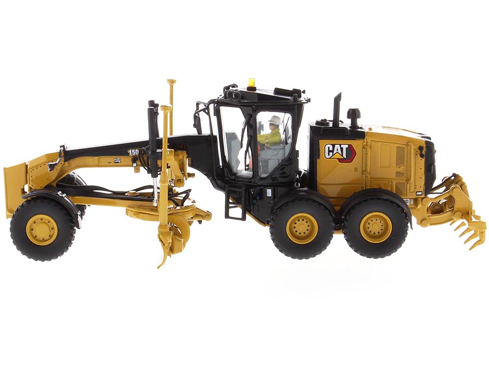 CAT Caterpillar 150 Motor Grader with Operator "High Line Series" 1/50 Diecast Model by Diecast Masters