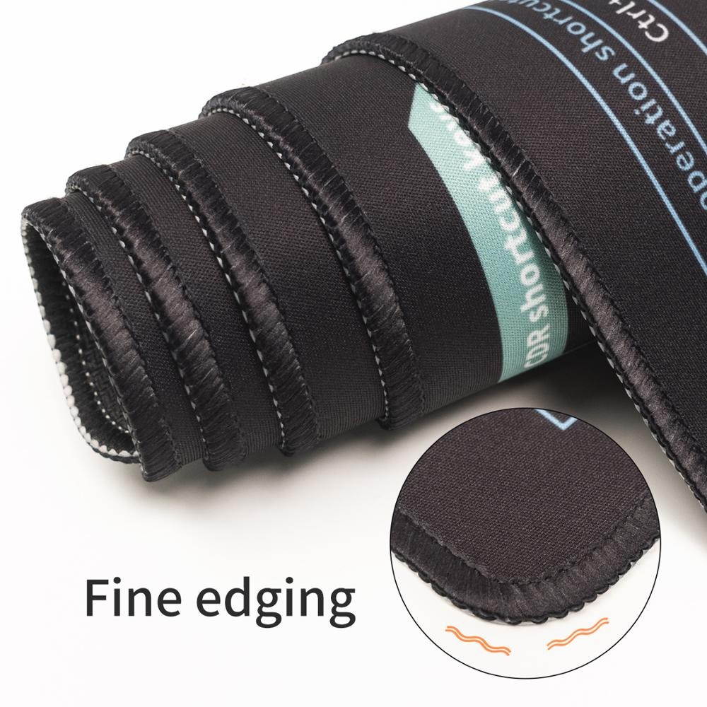 Gaming Mouse Pad Gamer Keyboard Shortcuts Mousepads Large Mouse Mat XXL Computer Laptop Game Office Desk Pad 35.4*15.7in