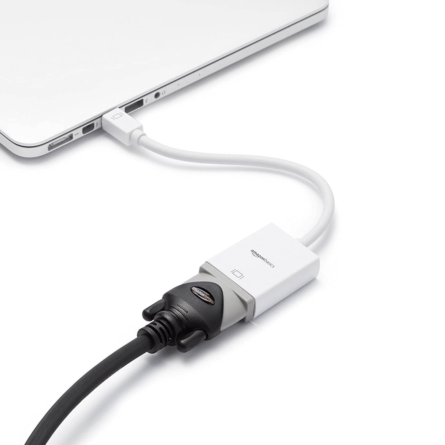 AmazonBasics Mini DisplayPort to VGA Monitor Adapter - Apple Compatible