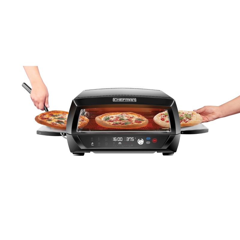 Chefman Conveyour Toaster Oven with Infrared Heating Technology - Black