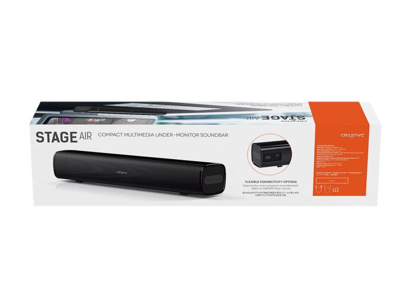 Creative Stage 2.1 High Performance Under-monitor Soundbar with Subwoofer