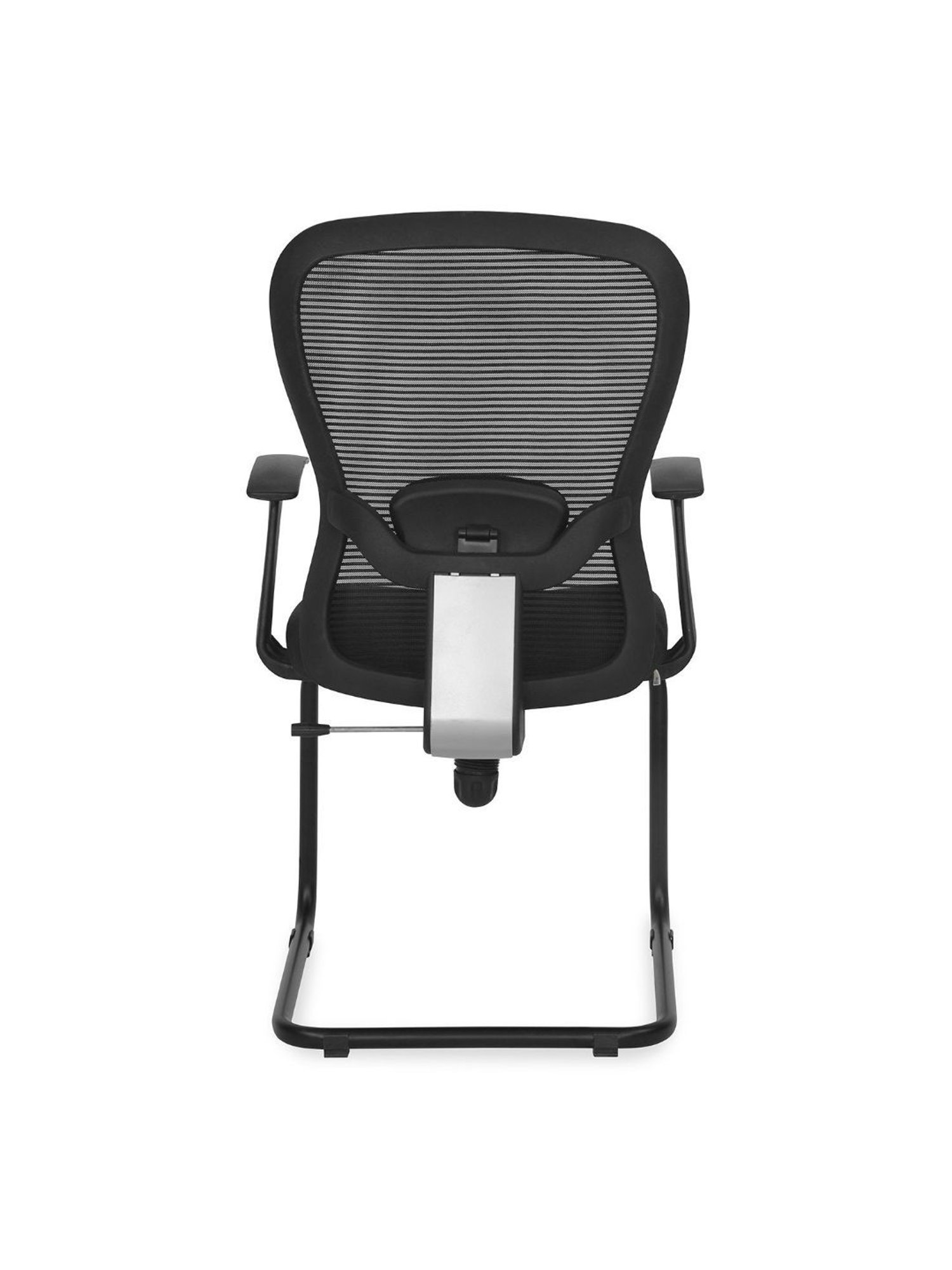 Nilkamal Alba Black Mesh Mid Back Visitor Chair