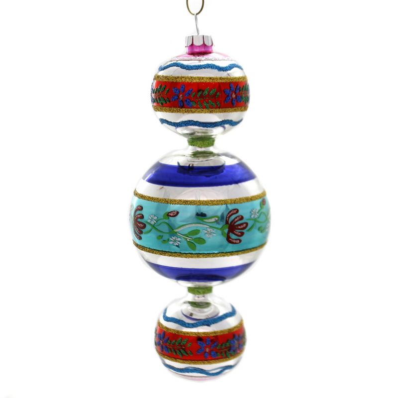 Shiny Brite 6.75" Cc 3 Ball Drop Reflector Ornament  -  Tree Ornaments