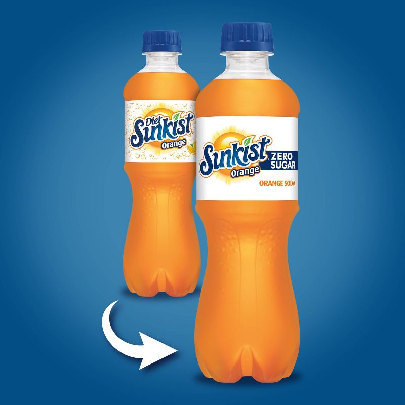 Sunkist Zero Sugar Orange Soda - 6pk/0.5 L Bottles
