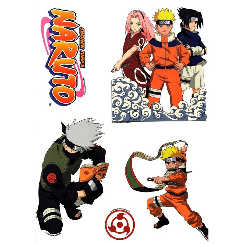 Anime Self-Stick Wall Accent Stickers Set - Naruto..
