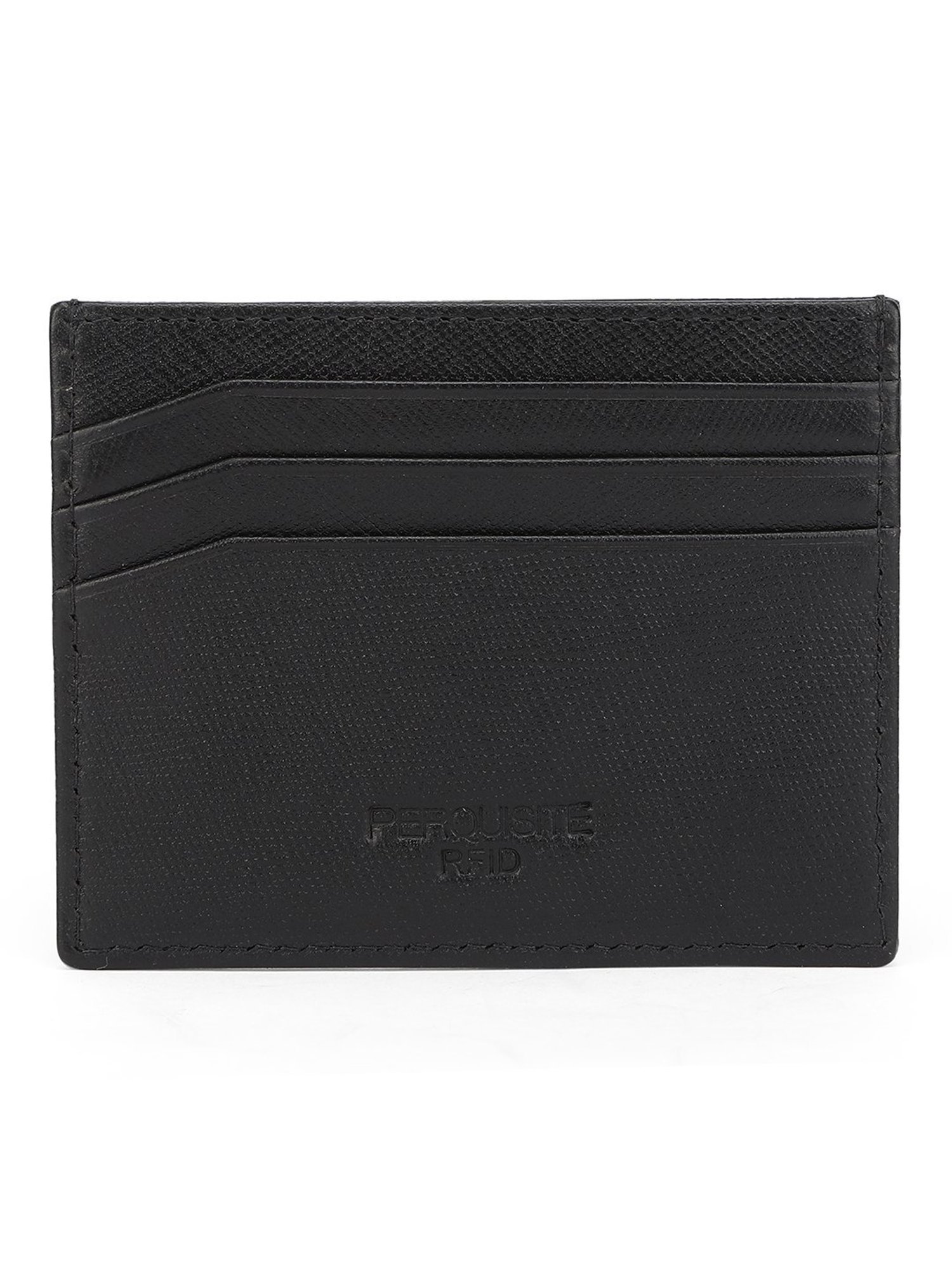 PERQUISITE CENTURION Black Solid Card Holder