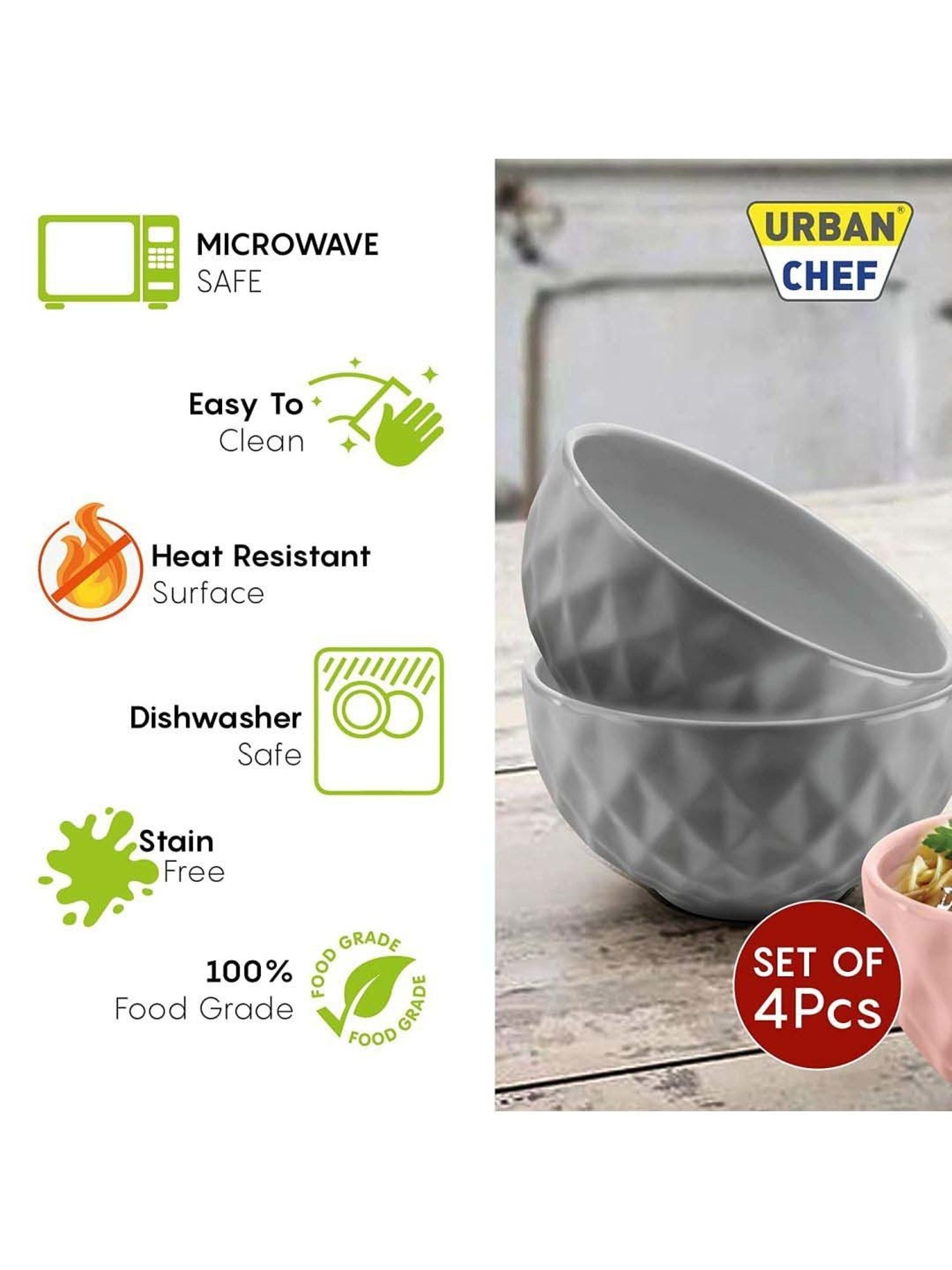 BlackCarrot Black & White Ceramic Dip Bowls Set of 2