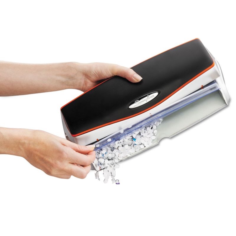 Swingline 20-Sheet Optima Electric/Battery Three-Hole Punch 9/32" Holes Silver/Black 74520