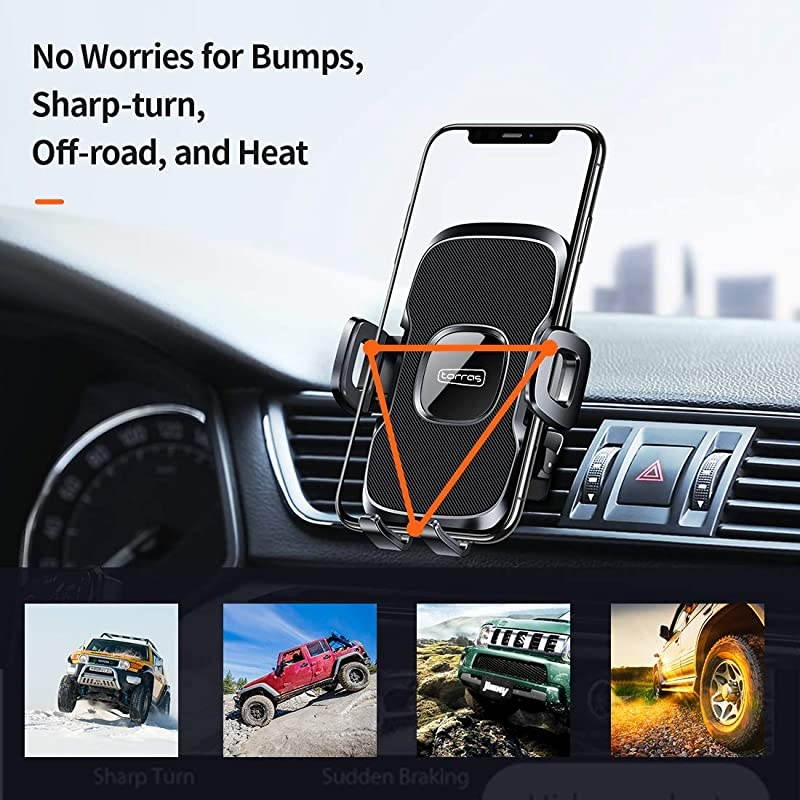 Ultra-Durable] Cell Phone Holder for Car, Universal Car Phone Mount Dashboard Windshield Vent Compatible with iPhone 12 11 Pro Max XS X XR 8 SE, Samsung Galaxy S20+Ultra S10 Note 10 Plus &All