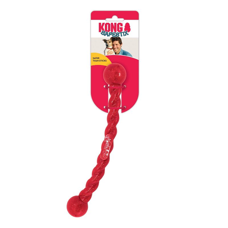 KONG Holiday Safestix Holiday Dog Toy - Red - S