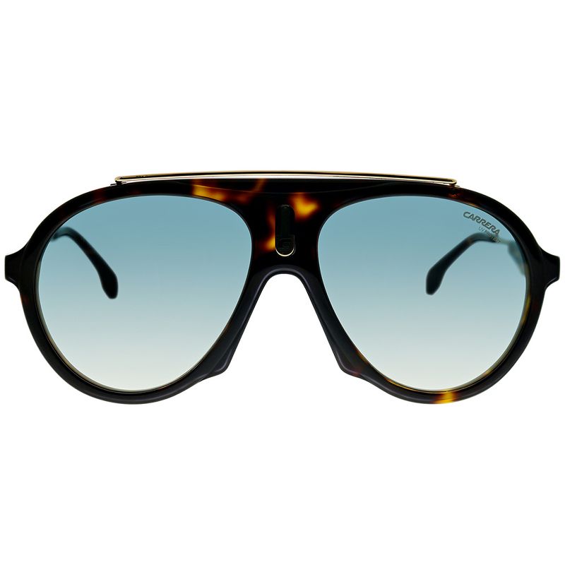 Carrera Flag 086 EZ Unisex Aviator Polarized Sunglasses Dark Havana 57mm