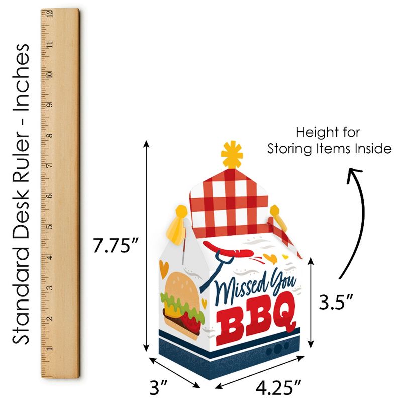 Big Dot of Happiness Adult 50th Birthday - Gold - Square Favor Gift Boxes - Birthday Party Bow Boxes - Set of 12