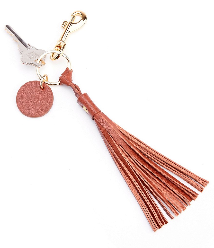 ROYCE New York Leather Tassel Key Fob