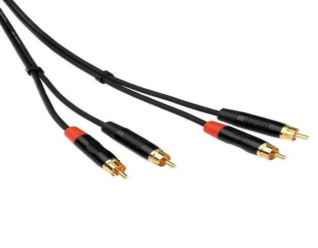 Kopul 2 RCA Male to 2 RCA Male Stereo Audio Cable (1.5 ft)
