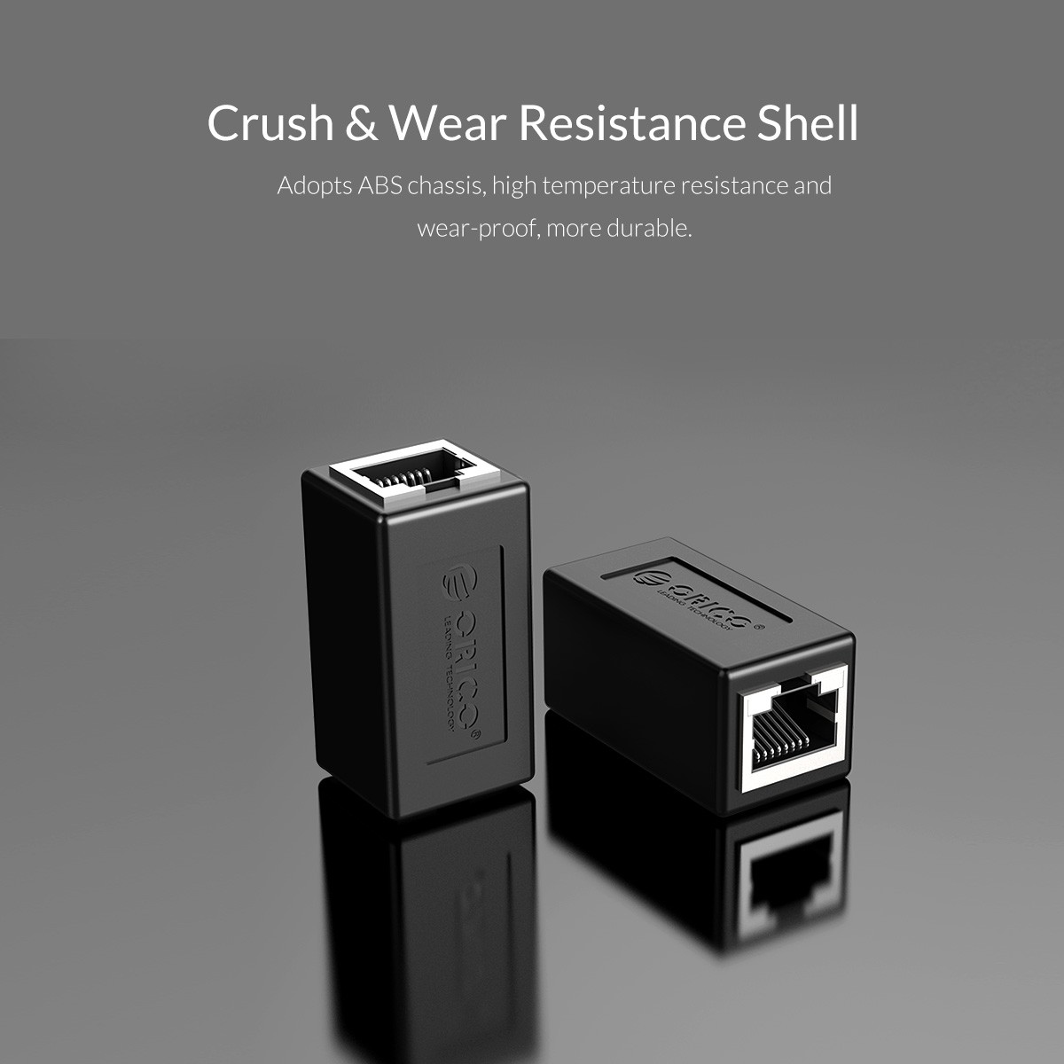 ORICO RJ45 Gigabit Network Adapter RJ45 Coupler ethernet Cable Coupler LAN Connector Up to 1000M, female to female