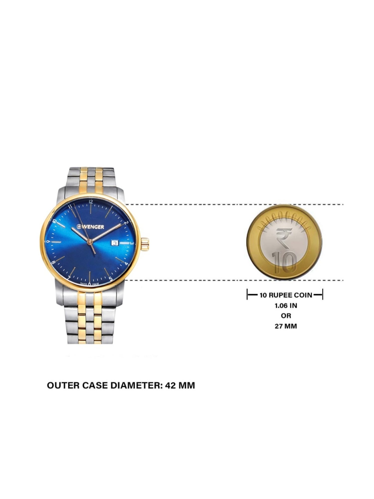 Wenger Swiss Made 01.1741.132 Urban Classic Analog Watch for Men